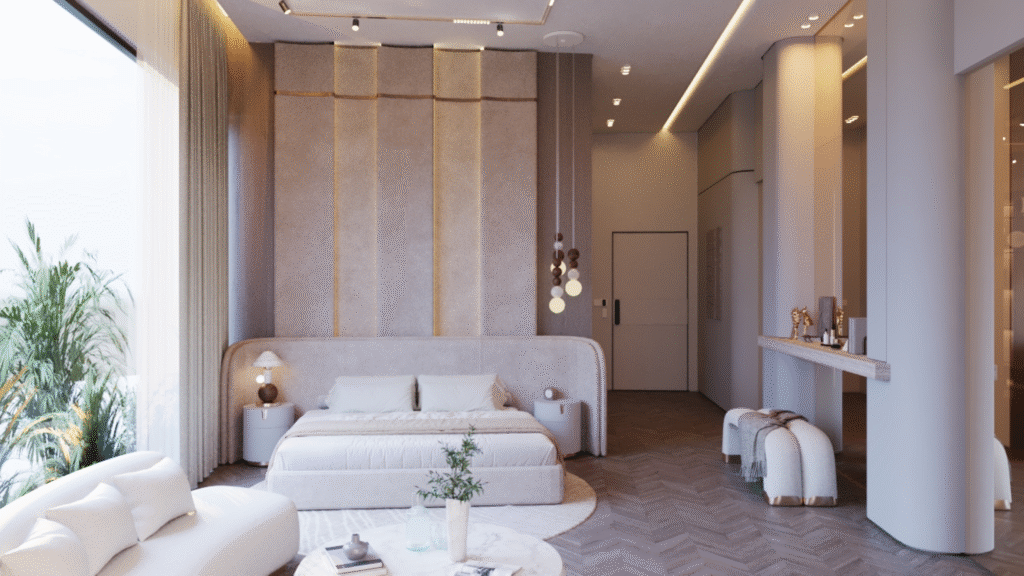 SUNRISE VILLA — Bedroom 3D Visualization 7