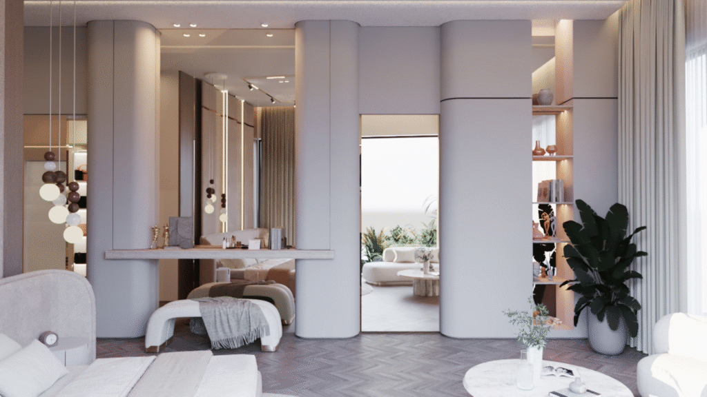 SUNRISE VILLA — Bedroom 3D Visualization 6