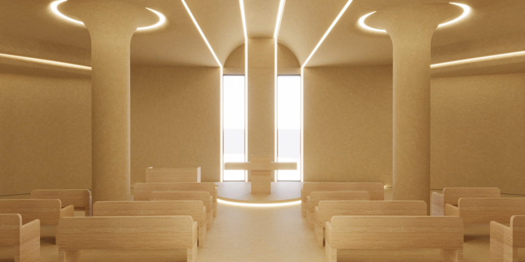 SUNRISE VILLA — Private Chapel 3D Visualization 1