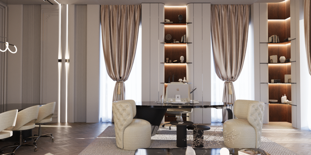 SUNRISE VILLA — Private Office 3D Visualization 5