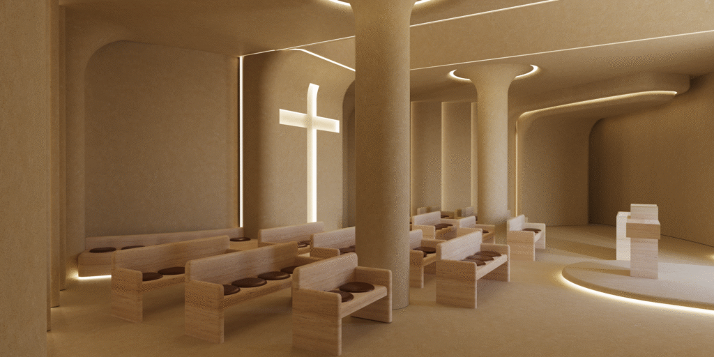 SUNRISE VILLA — Private Chapel 3D Visualization 5