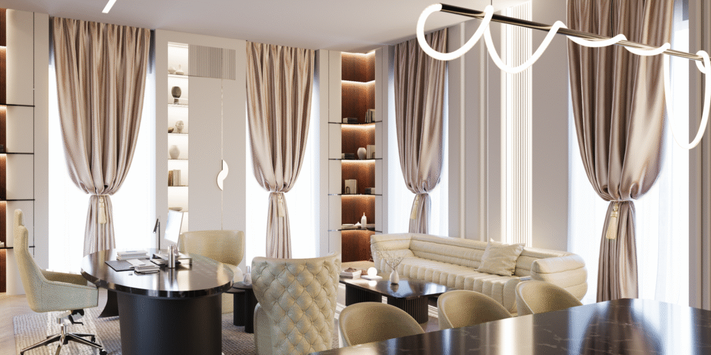 SUNRISE VILLA — Private Office 3D Visualization 3