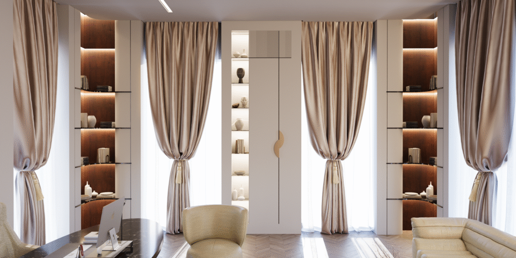 SUNRISE VILLA — Private Office 3D Visualization 2