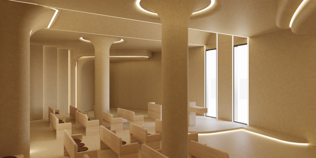 SUNRISE VILLA — Private Chapel 3D Visualization 3