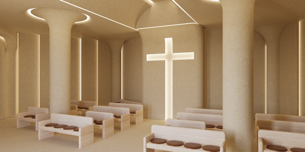 SUNRISE VILLA — Private Chapel 3D Visualization 2
