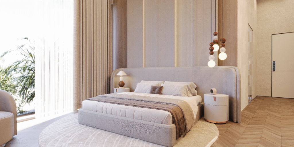 SUNRISE VILLA — Bedroom 3D Visualization 2