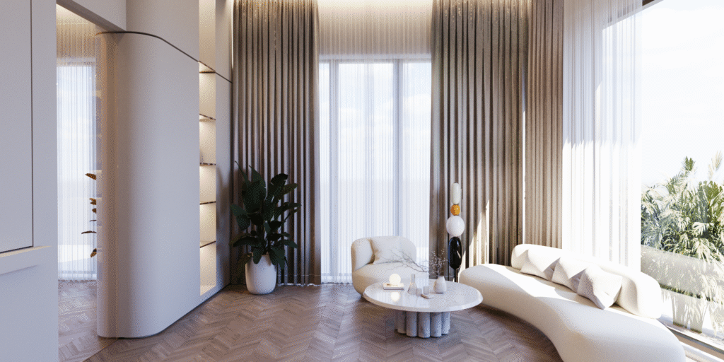 SUNRISE VILLA — Bedroom 3D Visualization 3