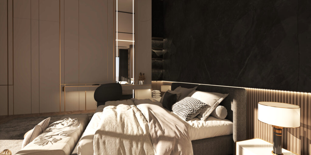 SUNRISE VILLA — Bedroom 3D Visualization 3