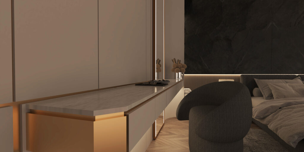 SUNRISE VILLA — Bedroom 3D Visualization 2