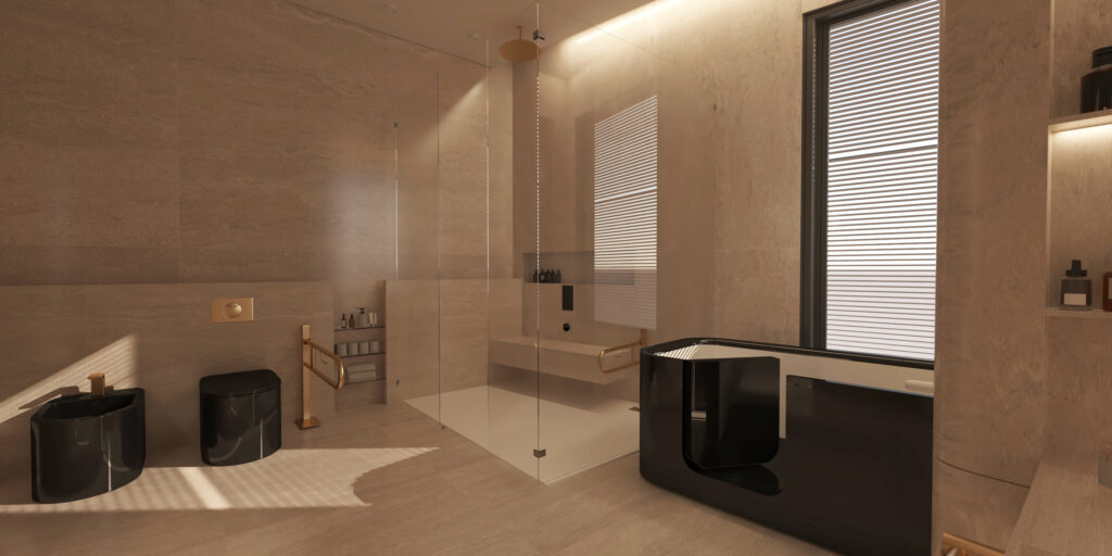 SUNRISE VILLA — Bedroom 3D Visualization 5