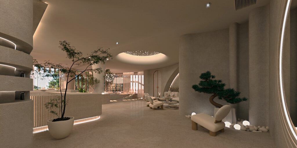 SUNRISE VILLA — Spa 3D Visualization 2