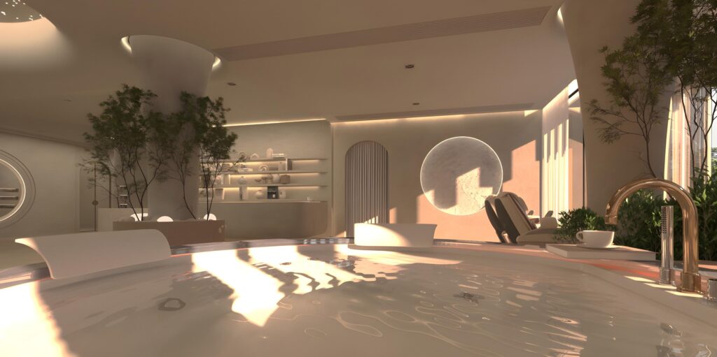 SUNRISE VILLA — Spa 3D Visualization 4