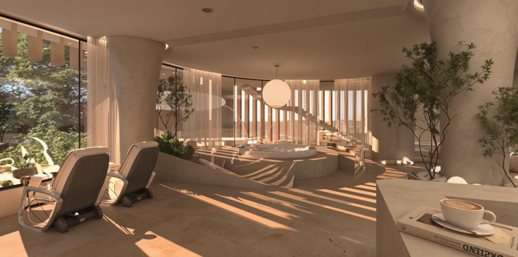 SUNRISE VILLA — Spa 3D Visualization 5
