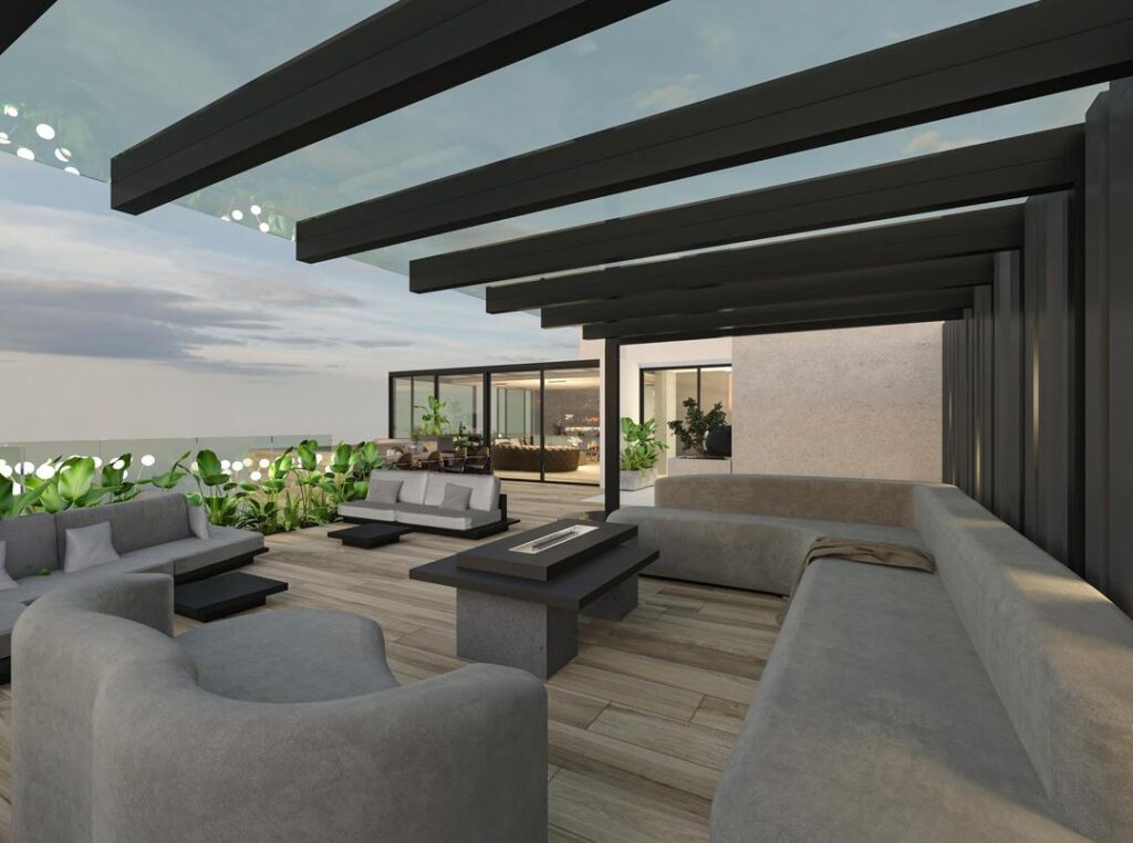 YARZE APARTMENTS — 3D Visualization | Rooftop 12